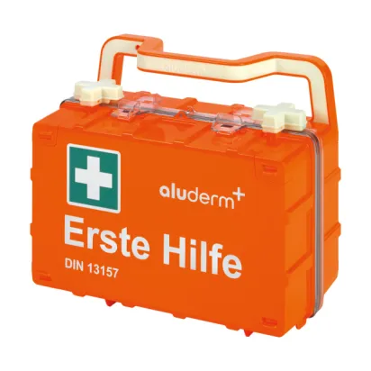Betriebs-Verbandkasten klein ALUDERM DYNAMIC-GLOW S, mit Inhalt nach DIN 13157