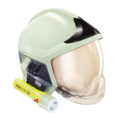 Feuerwehrhelm MSA GALLET F1 XF, Visier gold, Beleuchtungsmodul