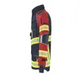 Einsatzjacke X-Pro Dynamic, dunkelblau/rot, Rückenschild FEUERWEHR leuchtgelb