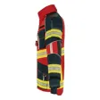 Overjack X-Pro Dynamic, rood/donkerblauw, rug FEUERWEHR helder geel