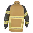 Einsatzjacke X-Pro Dynamic, sand, Rückenaufdruck FEUERWEHR leuchtgelb