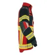 X-Pro Dynamic overjack, rood/donkerblauw, zilver reflecterend FEUERWEHR ruglabel