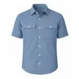 Diensthemd, 1/2 Arm, taubenblau