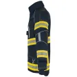 Einsatzjacke X-Pro Dynamic, dunkelblau, Rückenaufdruck FEUERWEHR leuchtgelb