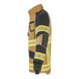 Einsatzjacke X-Pro Dynamic, sand/schwarzblau, Rückenaufdruck FEUERWEHR silber reflektierend