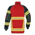 X-Pro Dynamic overjack, rood/donkerblauw, zilveren reflecterende FEUERWEHR opdruk op de rug