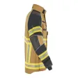 Einsatzjacke X-Pro Dynamic, sand/schwarzblau, Rückenschild FEUERWEHR silber reflektierend