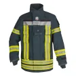 Einsatzjacke X-Pro Comfort, schwarzblau, Rückenaufdruck FEUERWEHR leuchtgelb