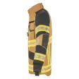 Einsatzjacke X-Pro Dynamic, sand, Rückenaufdruck FEUERWEHR leuchtgelb
