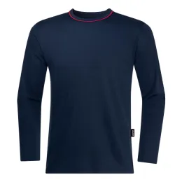 Langarm-Shirt, navy/rot