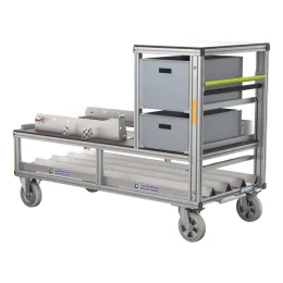 Rollcontainer Tragkraftspritze, Saugschläuche liegend