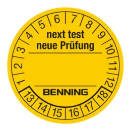 Prüfplaketten für Gerätetester BENNING ST 710