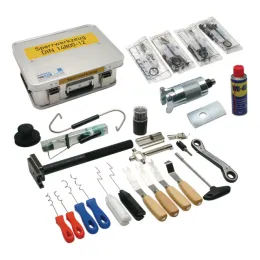 Vergrendelingsgereedschapset DIN 14800-SWK in aluminium koffer DIN 14880-4-LM