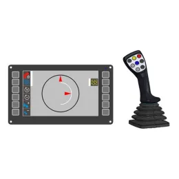 Ingebouwd display met grote joystick