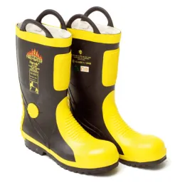 Schaftstiefel HARVIK, gelb/schwarz