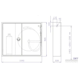 Wandhydrantenschrank S-SK II-S-220