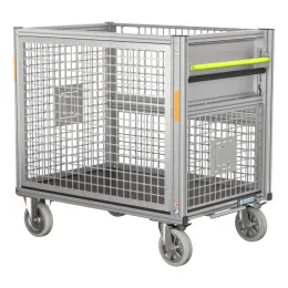 Rollcontainer Gitterbox hoch
