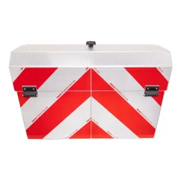Waarschuwingsmarkering rood/wit
