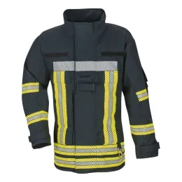 Einsatzjacke THL, schwarzblau, Reflex segmentiert